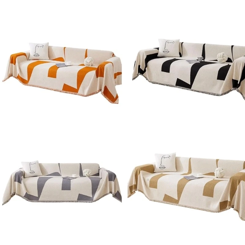 Large Couch Cover Reversible Sofa Protectors Towel for Living Room Decoration