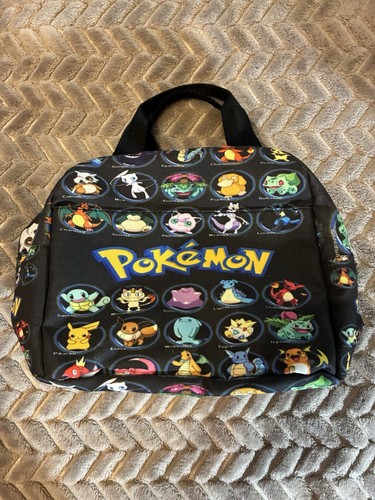 Pokemon Lunch Box Bag Soft Handle Zips Up Insulated Gotta Catch Them All