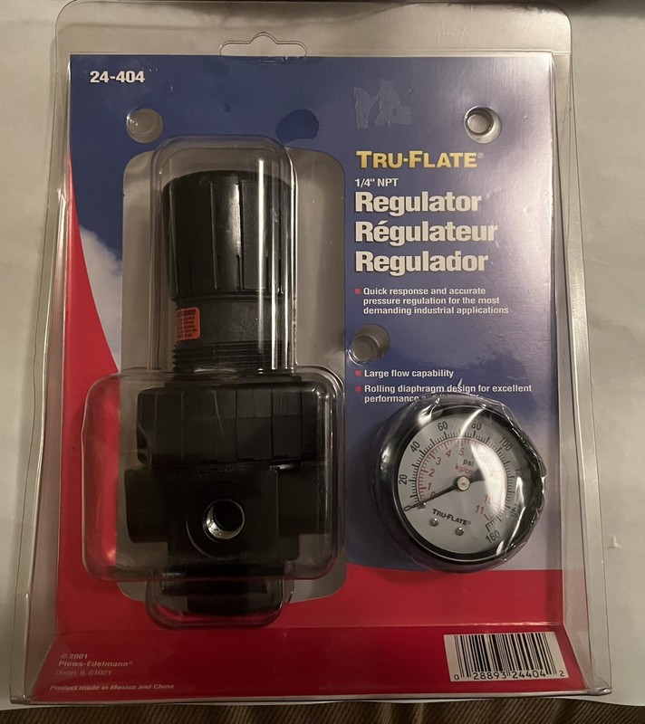Tru-Flate 1/4" NPT  Regulator  (24-404)  FS