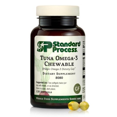 Standard Process Tuna Omega-3 Chewable Fish Oil Supplement with DHA