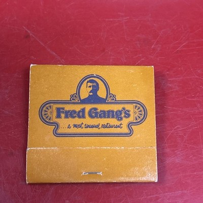 New Old Stock Fred Gang's A Most Unusual Restaurant Matchbook