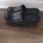UGG Slide Men's Logo Strap Slip On Open Toe Sandals Black/Gray US 12 — photo 3