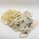 VINTAGE TO NOW FAUX PEARL BEAD FASHION/COSTUME JEWELRY NECKLACE EARRING LOT