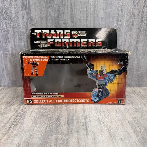 Hot Spot Box Only Vintage 1986 G1 Transformers Hasbro Action Figure