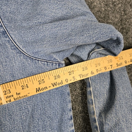Vintage Polo Ralph Lauren Denim Jacket Mens XL Corduroy Collar Fleece Lined USA - Picture 13 of 14