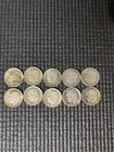 90% Silver Roosevelt Dimes Lot Of 10 1946-1964 Circulated