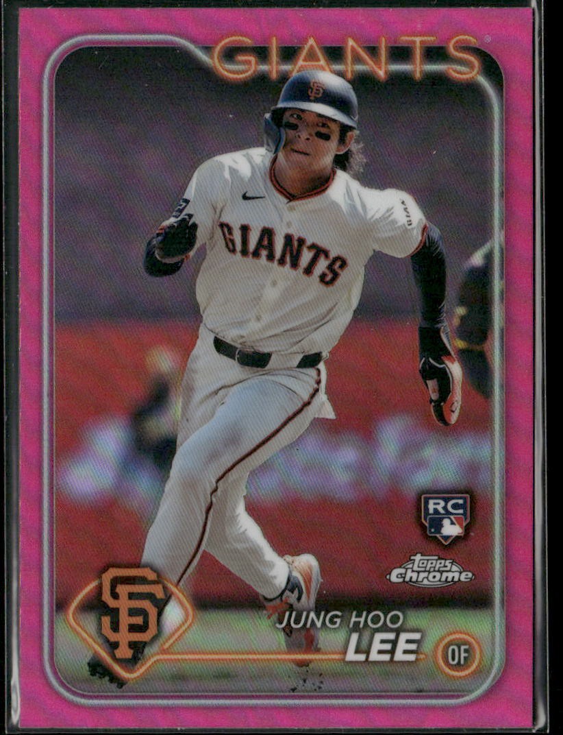 2024 Topps Chrome #201 Jung Hoo Lee Pink Refractor RC Rookie Card Giants