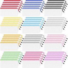 60 Pcs Pencil Pouch, 12 Colors Small Mesh Zipper Bags Pencil Cases