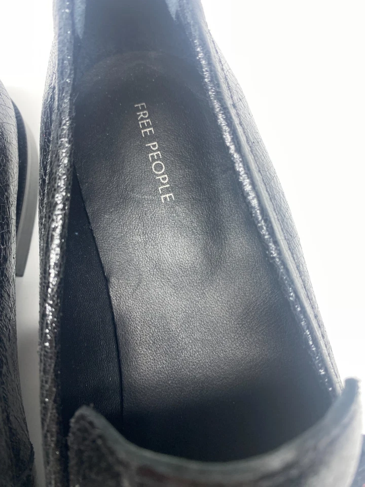 Mocasines Free People Mujer Manta Puntada Rosa Negro Penny Talla 10 Foto 3 de 4