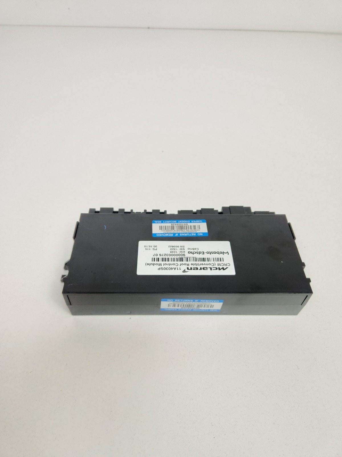 2015-2017 MCLAREN 675LT CONVERTIBLE ROOF TOP CONTROL MODULE UNIT 11A4030SP OEM 