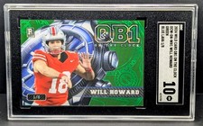 Steelers - 2024 Wild Card - Will Howard - Green Blue Lava Rookie 1/8!! SGC 10!. rookie card picture
