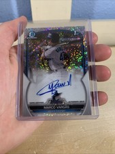 2023 Bowman Chrome #CPA-MVA Marco Vargas Speckle Refractor Auto #/299