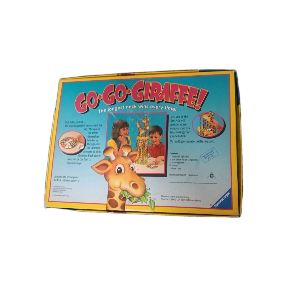 Juego de jirafa Go Go de colección 99% COMPLETO Ravensburger familia niños niños juguetes Foto 2 de 4