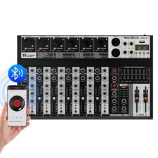Professional Audio Mixer,6 Channel Audio Interface Sound Board Mixing Console...
