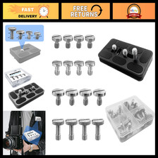 16PCS Stainless Steel Camera Screw Set - 1/4"-20 Slotted Quick Release Tripod Ki