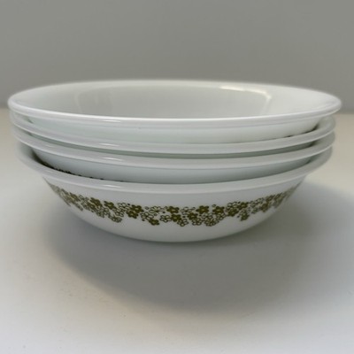 Vintage Corelle Spring Blossom Crazy Daisy - Fruit/Berry Bowls 5 3/8'' (Set Of 4)
