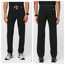 FIGS Axim Cargo Scrub Pants Black Sz XL