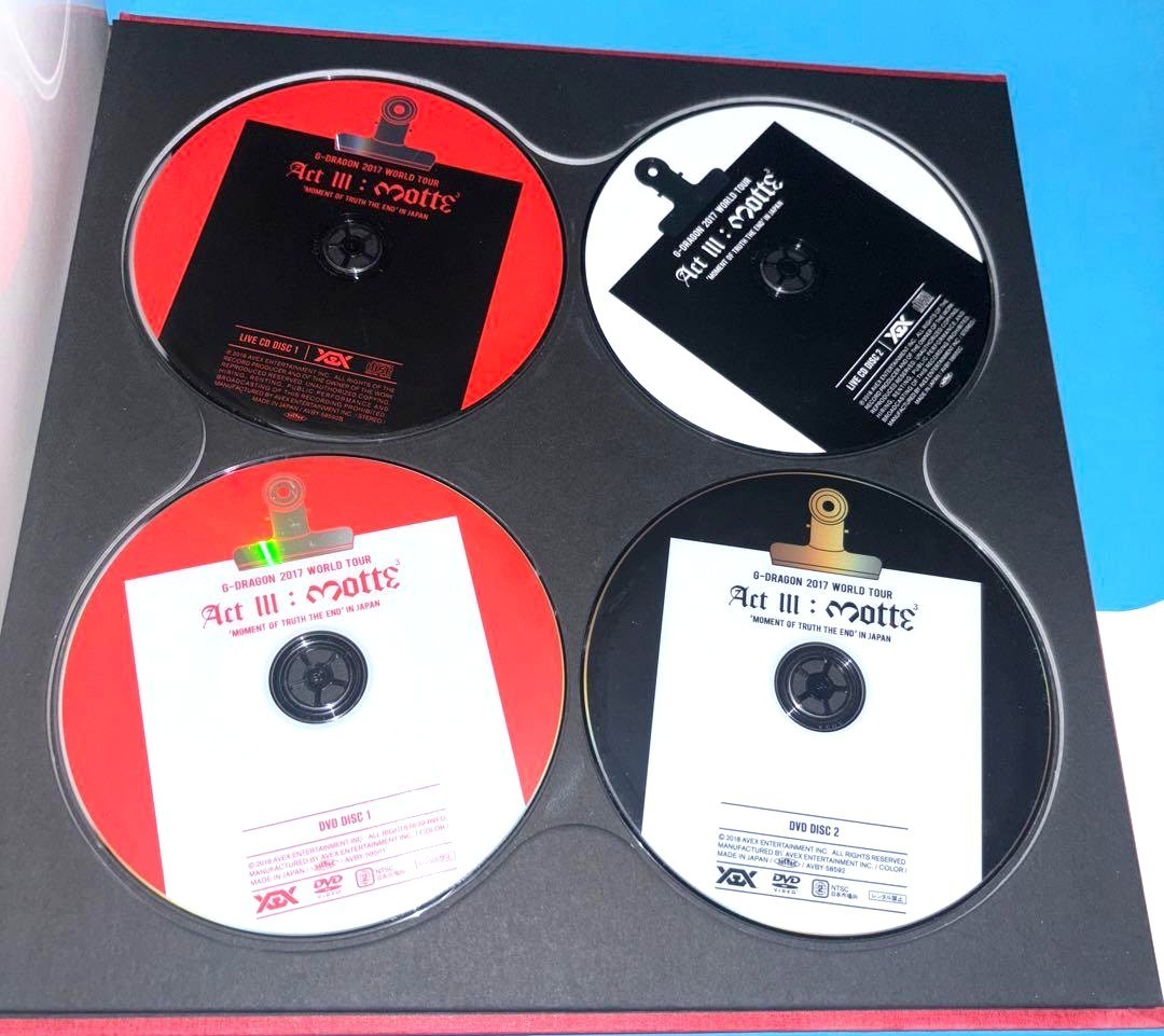 G-DRAGON ACT III M.O.T.T.E Japan Deluxe Edition 2DVD 2CD Photobook