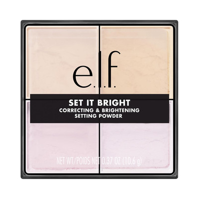 Set It Bright Powder Quad, Brightening Loose Setting Powder, Bakes, Blurs & Sets