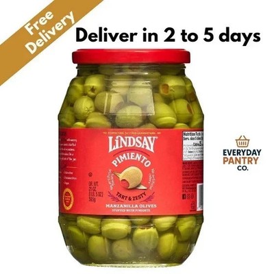 Lindsay Pimiento Stuffed Manzanilla Olives, 21 oz