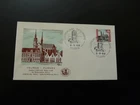 architecture Veurnes city hall FDC Belgium 1969