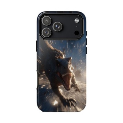 Phone Ink Case for iPhone / Galaxy / Pixel   Raptor Slow Motion Attack Dinosaur