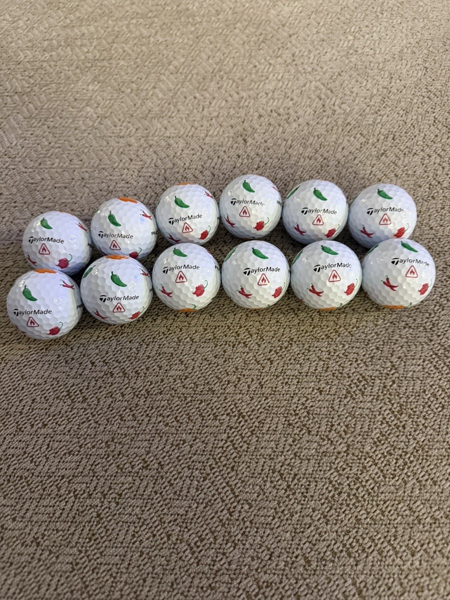 Taylormade 2025 TP5x Pix PEPPERS New 12 Golf Balls Stamped w