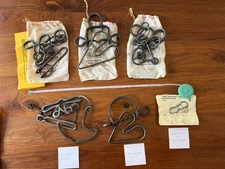 Lot Of 5 Tucker-Jones House Tavern Puzzle Collection Iron Brain Games Puzzles