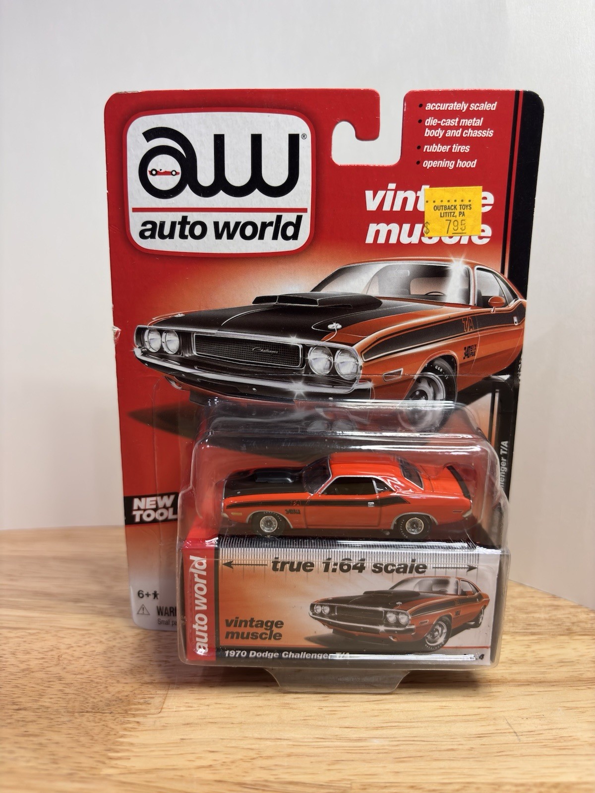 Auto World 1970 Dodge Challenger T/A 1:64 Vintage Muscle – Sealed