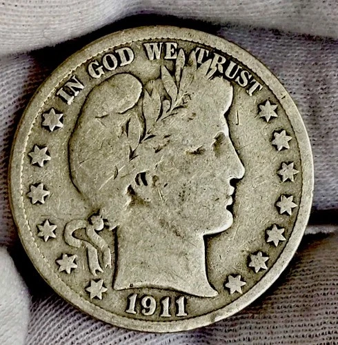 C31.  1911 S Barber Half Dollar  50C 90% Silver