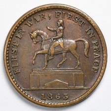 1863 First in War, First In Peace / Union Forever Civil War Token CWT
