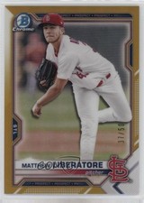 2021 Bowman Chrome Prospects Gold Refractor 37/50 Matthew Liberatore 0i4k