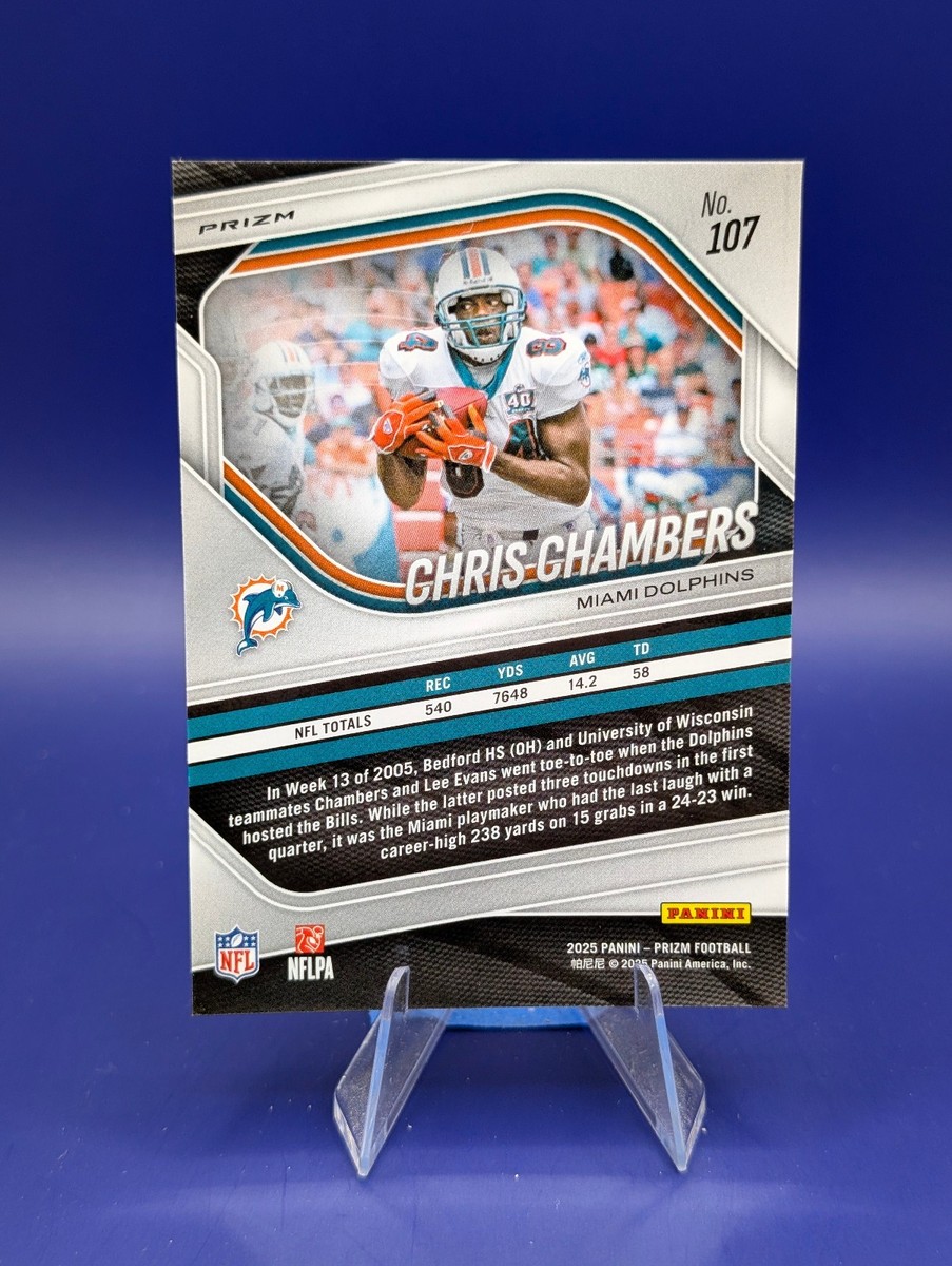 2025 Panini Prizm Chris Chambers #107 Red White & Blue Prizm Miami