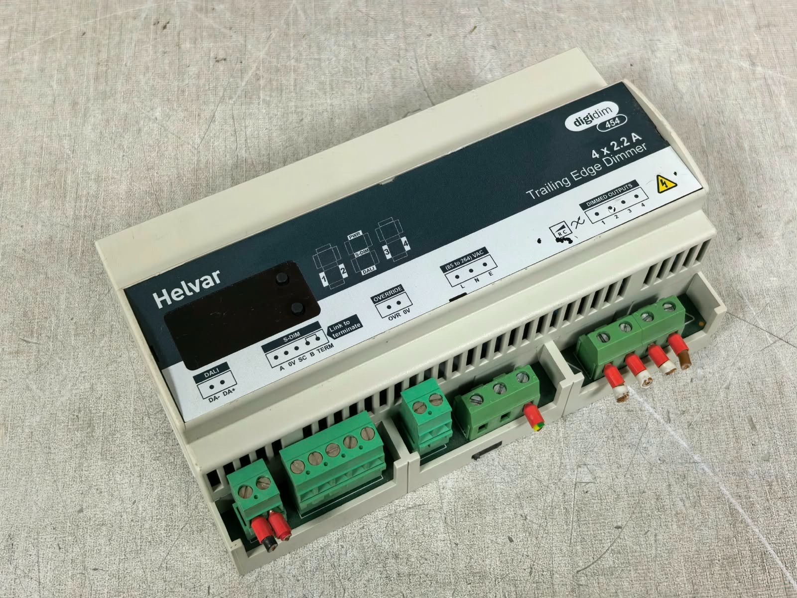 HELVAR 454 REV.4 S/W V1.6 HELVAR 454 4x 2.2 A TRAILING EDGE DIMMER REV.4 S/W V1.6 6