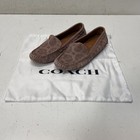 Coach Dusty Pink Laser Cut Floral Moccasin Loafers Women Size 6B — photo 8