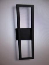 22 in. Matte Black LED Outdoor Hardwired Wall Lantern Sconce