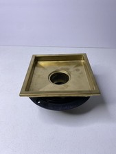 WEBANG 6 Inch Square Shower Floor Drain with Flange,Quadrato Pattern Grate Remov