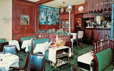 Washington DC Sans Souci Restaurant Postcard Vtg 1960 Exclusive French Cuisine N