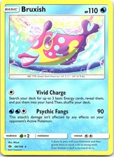 Bruxish SM Base Set 48/149 Rare Pokemon Near Mint Pokemon Card