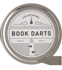 Book Darts: Thin Stainless Steel Mini Bookmarks - 50 Count, New & Sealed
