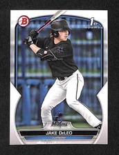 2023 Bowman Draft - Jake Deleo 1st Bowman #BD-158 Marlins Prospect