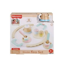 Wooden Tea Party Set for Preschool Pretend Play, 12-Pcs, Child Ages 3-5 HXT82