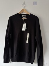 Marks and spencer M&S Men’s Black Pure Lambswool Jumper V Neck M L XL 2XL