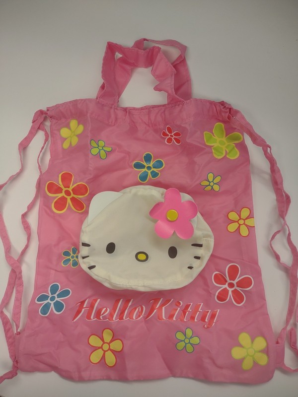 Hello Kitty Vintage Portable Eco Bag / Drawstring Backpack