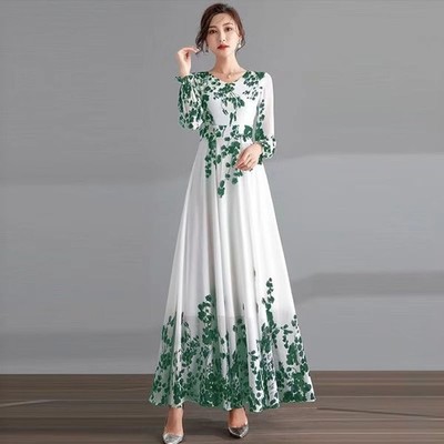 flowy loose dresses Red Floral Maxi Dress Small