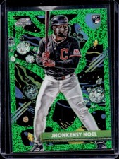 2025 Topps Cosmic Chrome Jhonkensy Noel RC Green Space Dust Refractor #/75