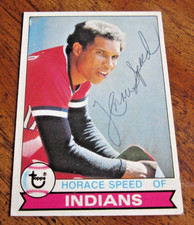 Horace Speed (d. 2025) Autographed 1979 Topps #438 ROOKIE Card MLB Indians