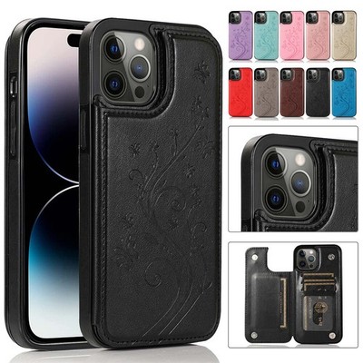 WOMEN Leather Card Wallet Case For iPhone 15 14 13 12 11 Pro Max 7 8 Plus XS XR