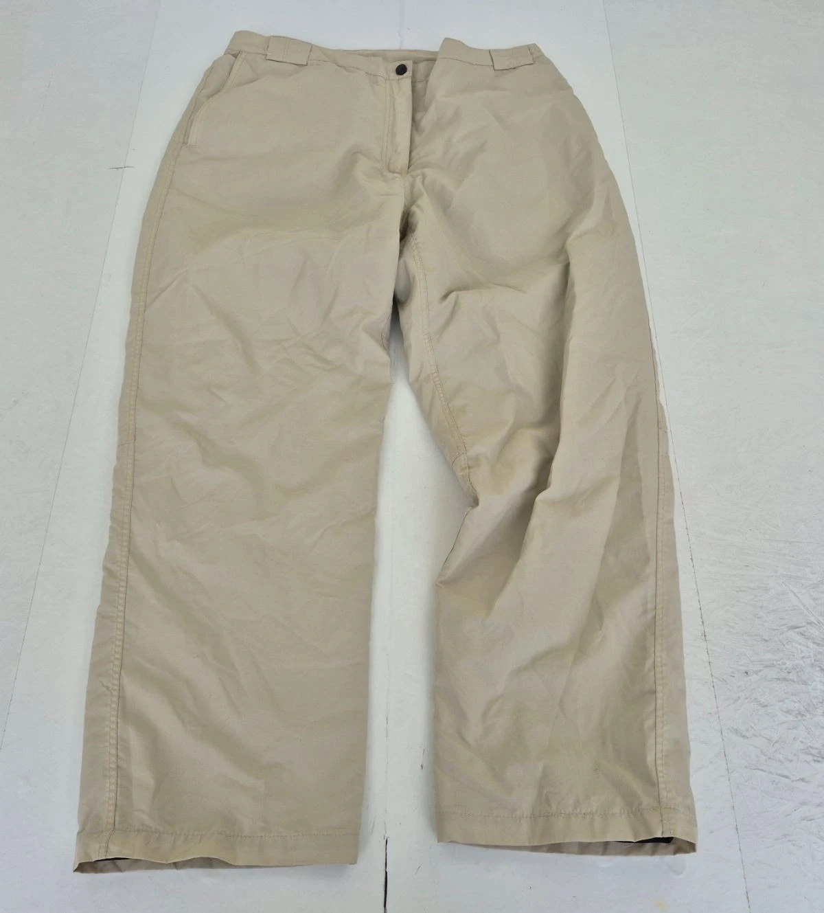Trespass Trousers Large L28 Beige Mens Waterproof Windproof Breathable Tres-Tex