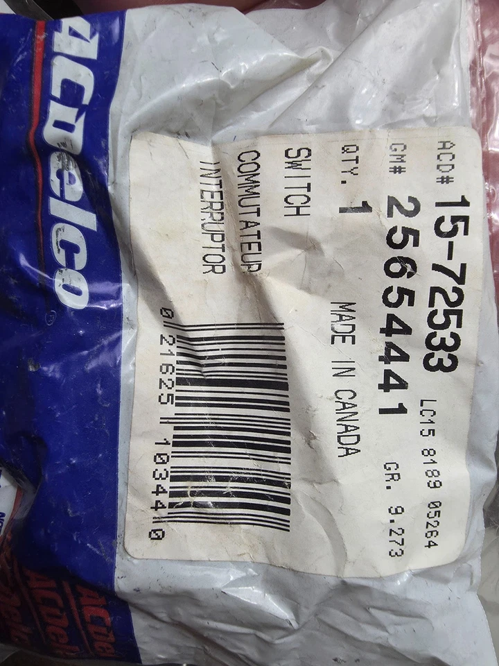 INTERRUPTOR DE CONTROL DE TEMPERATURA PASAJERO BUICK LESABRE ACDelco 2000-2005 25654441 Foto 2 de 2